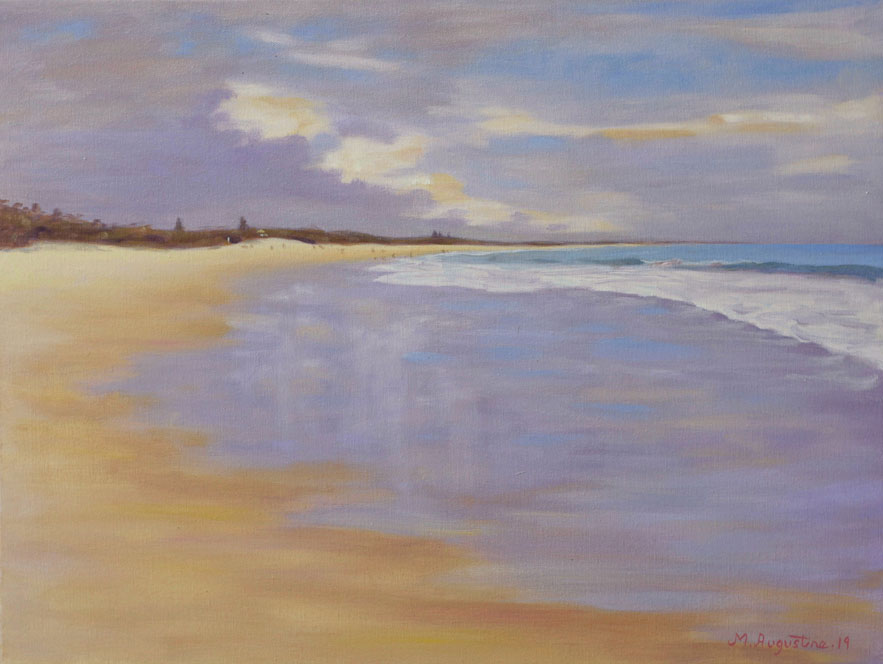 Vibrate Dicky Beach 46x60cm Sold